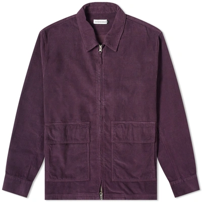 Pop Trading Company Pop Trading Company Cord Full Zip Jacket In Purple