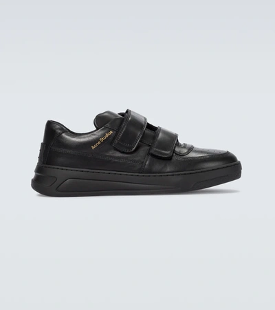 Acne Studios Leather Trainers Black |