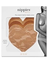 B-six Nippies Basic Heart Pasties 2-pack In Caramel