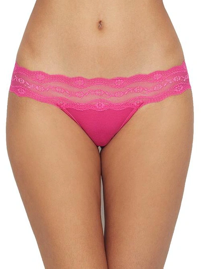 B.tempt'd By Wacoal B.adorable Thong In Pink Yarrow