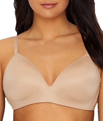 B.tempt'd By Wacoal Future Foundations Wire-free Plunge T-shirt Bra In Rose Smoke