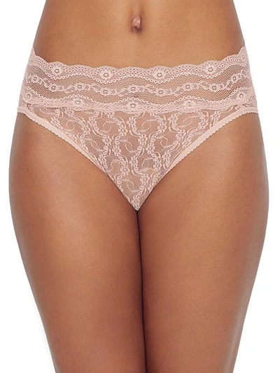 B.tempt'd By Wacoal Lace Kiss Hi-cut Brief In Rose Smoke