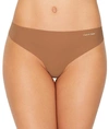 Calvin Klein Invisibles Thong In Bronzed