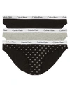 Calvin Klein Carousel Bikini 3-pack In Grey,black,logo