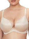 City Chic Adore Plunge Push-up T-shirt Bra In Latte