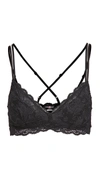 Cosabella Never Say Never Sweetie Curvy Bralette In Anthracite