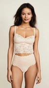 Cosabella Never Say Never Cropped Cami Bralette In Blush