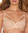 Dita Von Teese Madame X Demi Cage Bra In Creme