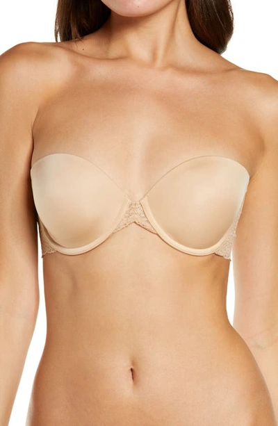 Dkny Modern Lace Convertible Strapless Underwire Bra In Cashmere