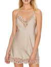 Flora Nikrooz Gabby Charmeuse Chemise In Champagne