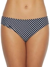 Freya Beach Hut Bikini Bottom In Black Stripe