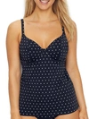 Freya Jewel Cove Underwire Tankini Top In Black