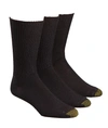 Gold Toe Fluffies Crew Socks 3-pack In Black