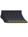Gold Toe Cotton Cushion Ankle Socks 6-pack In Black