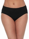 Hanky Panky Eco Organic Cotton French Cut Brief In Black