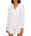 Hanro Cotton Deluxe Knit Sleep Shirt In White