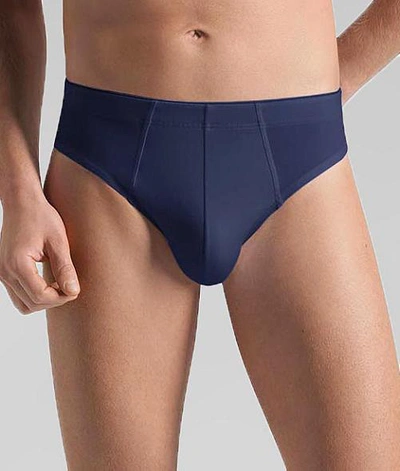 Hanro Cotton Superior Brief In Midnight Navy