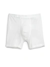 Hanro Mercerised Stretch-cotton Boxer Briefs In All White