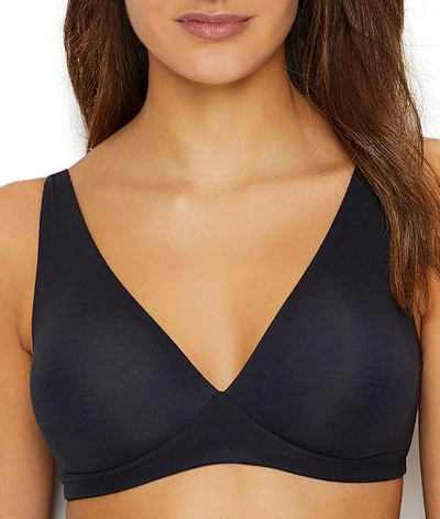 Hanro Cotton Sensation Wire-free Bra In Black