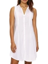 Hanro Button Front Knit Gown In White