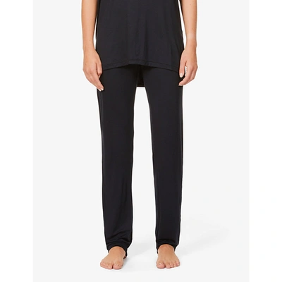 Hanro Lounge Stretch-woven Trousers In Black