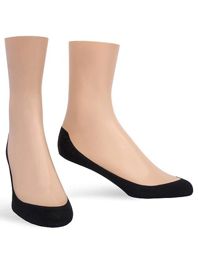 Hue Perfectly Bare Hidden Shoe Liners In Black