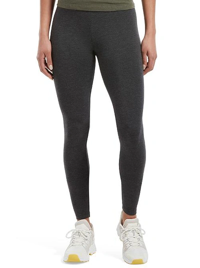Hue Ultra Leggings With Wide Waistband In Graphite Heather