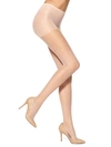 Hue Run Resistance Sheer Control Top Pantyhose In Natural