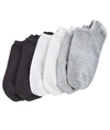 Hue Cotton Low-cut Socks 6-pack In Grey,white,black
