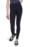 Lyssé Medium Control Flattering Cotton Leggings In Blue