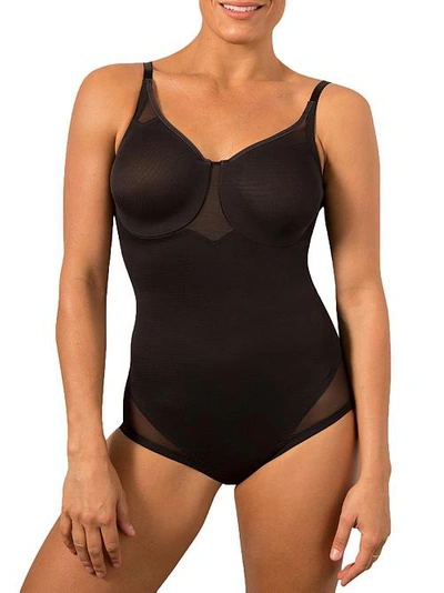 Miraclesuit Sexy Sheer Extra Firm Control Bodysuit In Black