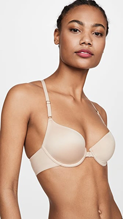 Natori Zone Front Close Full Fit Convertible Underwire Bra In Cafe