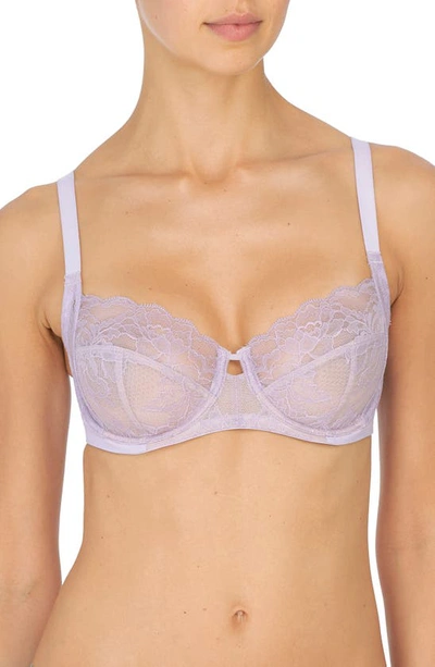 Natori Statement Side Support Bra In Lilac Frost / Light Mocha