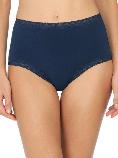 Natori Bliss Cotton Full Brief In Dark Denim