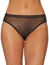 On Gossamer Gossamer Mesh Hi-cut Brief In Black