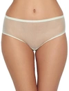 On Gossamer Mesh Boyshort In Lime Cream