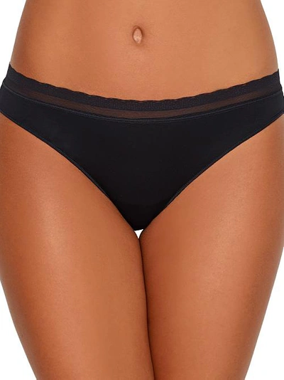 On Gossamer Next To Nothing Micro Hip G Thong In Black