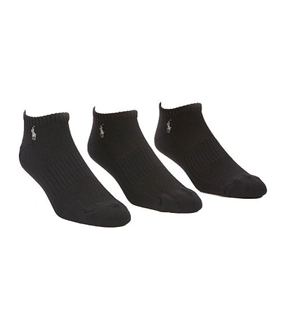 Polo Ralph Lauren Tech Athletic Low Cut 3-pack In Black