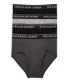 Polo Ralph Lauren Classic Fit Cotton Brief 4-pack In Black,grey Combo