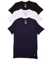 Polo Ralph Lauren Classic Fit Cotton V-neck T-shirts 3-pack In Black,white,navy