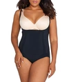 Spanx Plus Size Oncore Firm Control Open-bust Bodysuit In Very Black