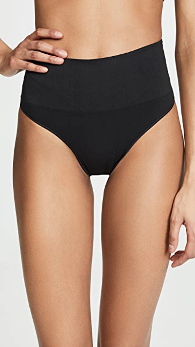 Spanx Ecocare High-rise Stretch-woven Briefs In Black