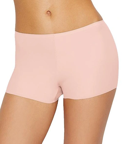 Tc Fine Intimates Wonderful Edge Matte Microfiber Boyshort In Rose Bisque