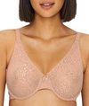 Wacoal Halo Lace Convertible Bra In Rosebuck