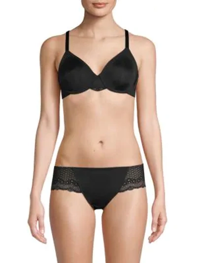 Wacoal Lace Impression Convertible Seamless Bra In Black