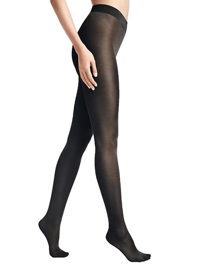 Wolford Pure Shimmer 40 Denier Concealer Tights In Black