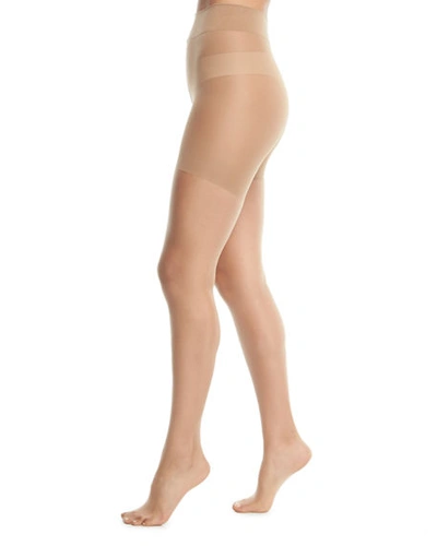 Wolford Luxe 9 Control Top Tights, Fairly Light In Black