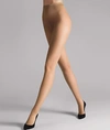 Wolford Individual 10 Denier Pantyhose In Sand