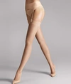 Wolford Individual 10 Denier Thigh Highs In Cosmetic
