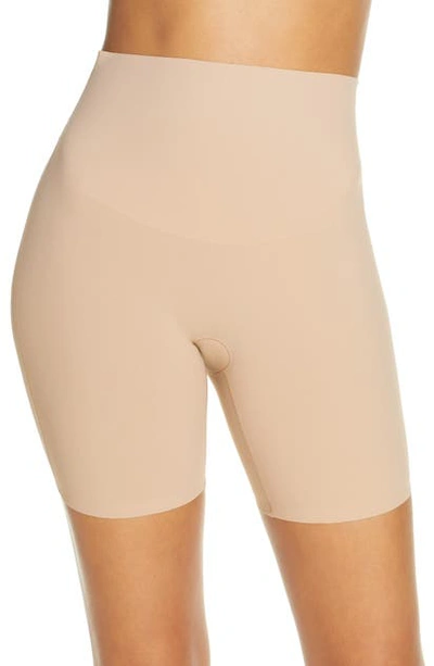 Yummie Harlo Inshapes Firm Control Mid-waist Short In Almond